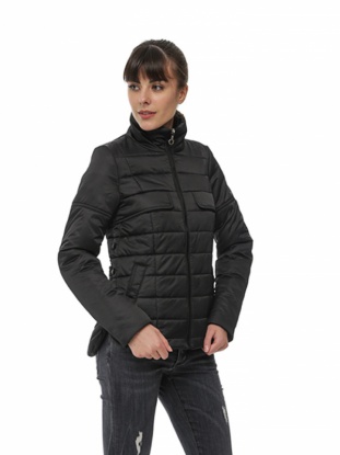 Куртка женская 2853 цвет чёрный Hoops в Туле