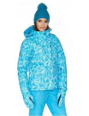 Куртка утепленная горнолыжная жен. Артикул B034903 голубой принт BAON в Туле